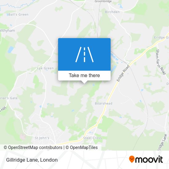 Gillridge Lane map