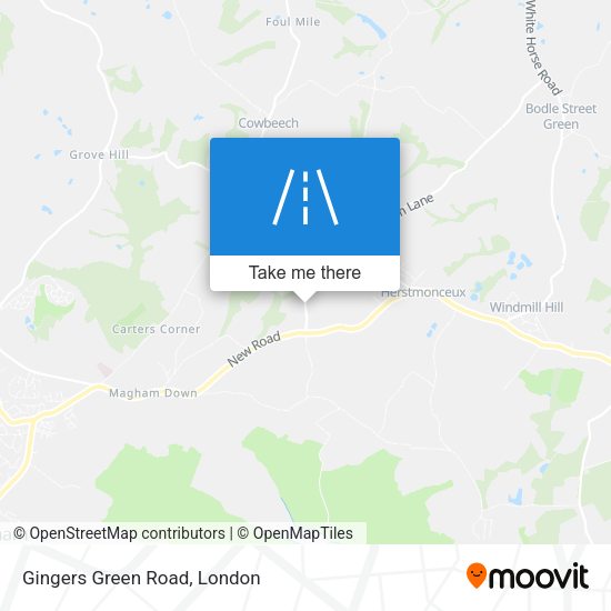 Gingers Green Road map