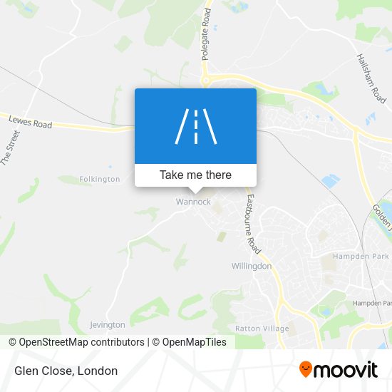 Glen Close map