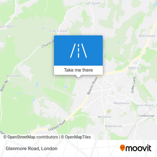 Glenmore Road map