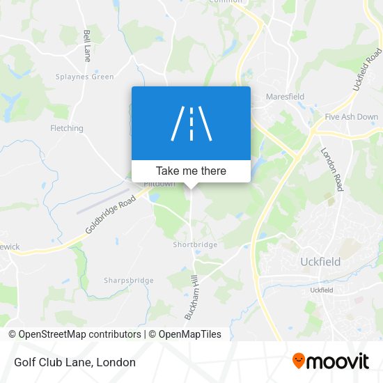 Golf Club Lane map