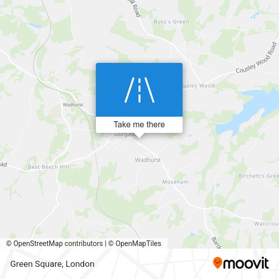 Green Square map
