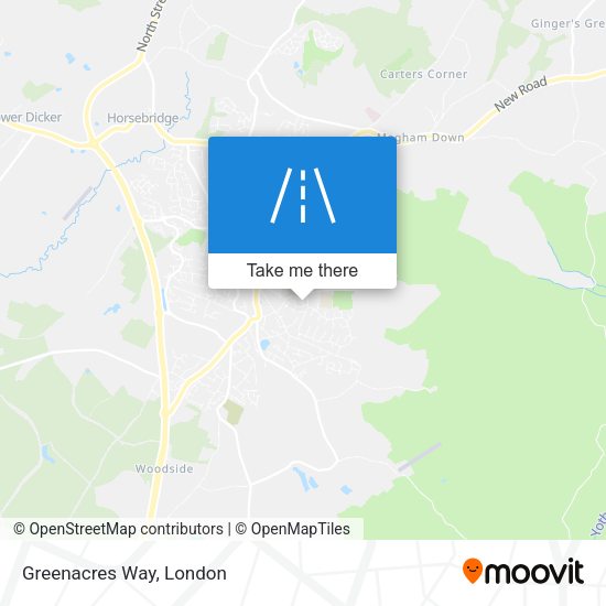 Greenacres Way map