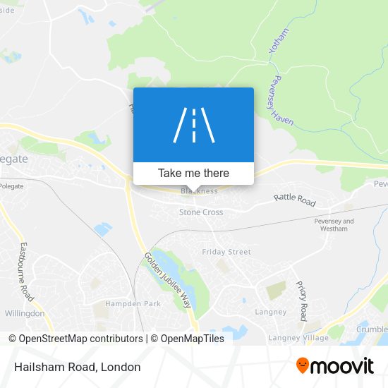 Hailsham Road map
