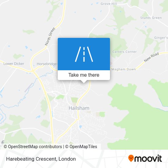 Harebeating Crescent map