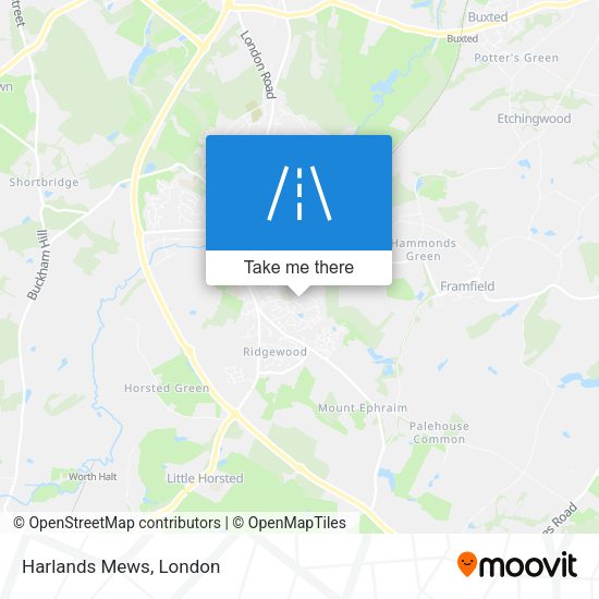 Harlands Mews map