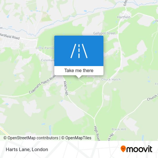 Harts Lane map