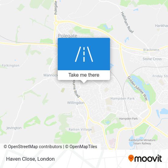 Haven Close map