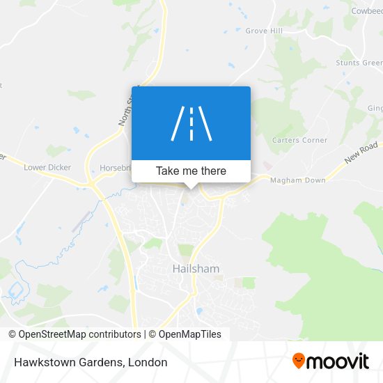 Hawkstown Gardens map