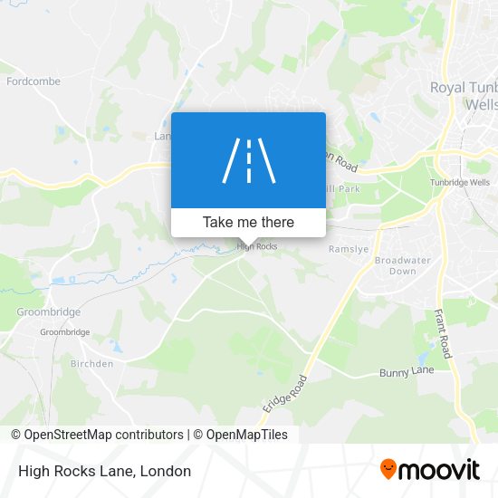 High Rocks Lane map
