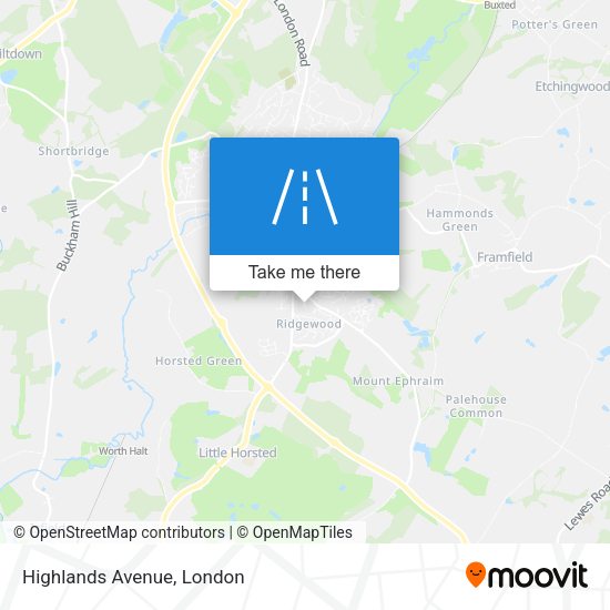 Highlands Avenue map