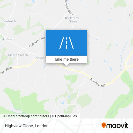 Highview Close map