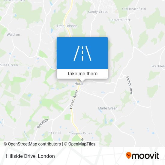 Hillside Drive map