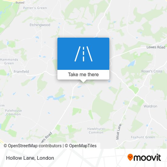 Hollow Lane map
