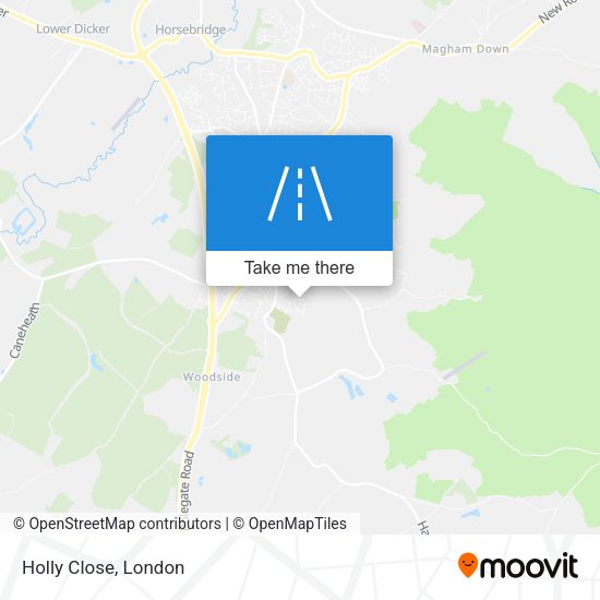 Holly Close map