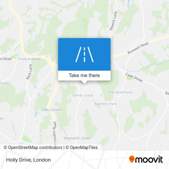 Holly Drive map