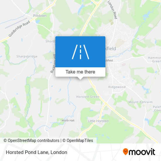 Horsted Pond Lane map