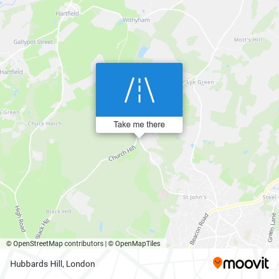 Hubbards Hill map