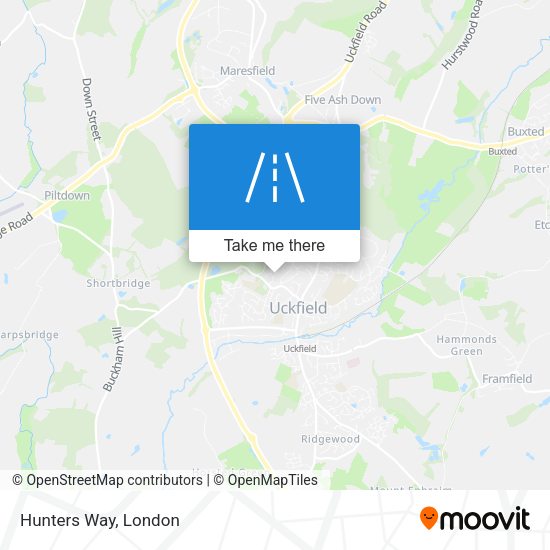 Hunters Way map