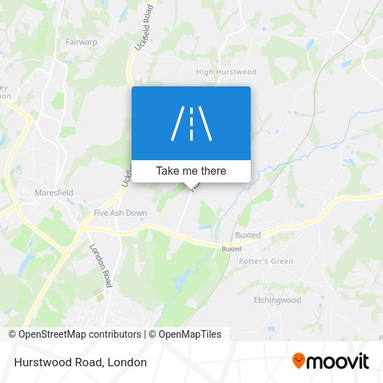 Hurstwood Road map