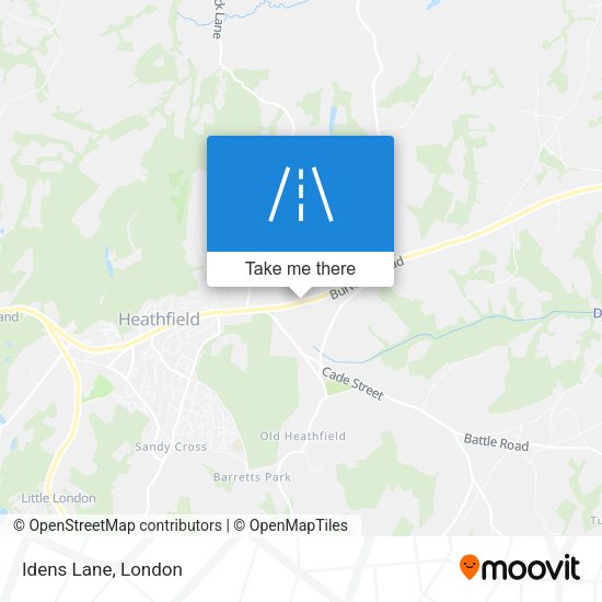 Idens Lane map