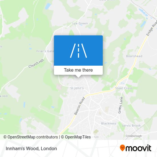 Innham's Wood map