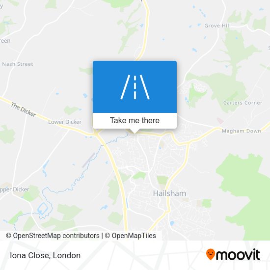 Iona Close map