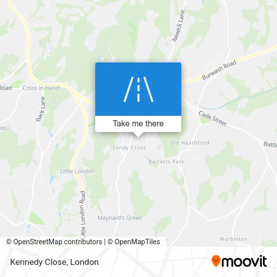 Kennedy Close map