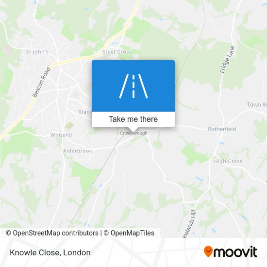 Knowle Close map