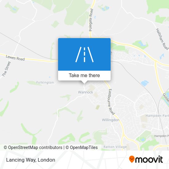 Lancing Way map