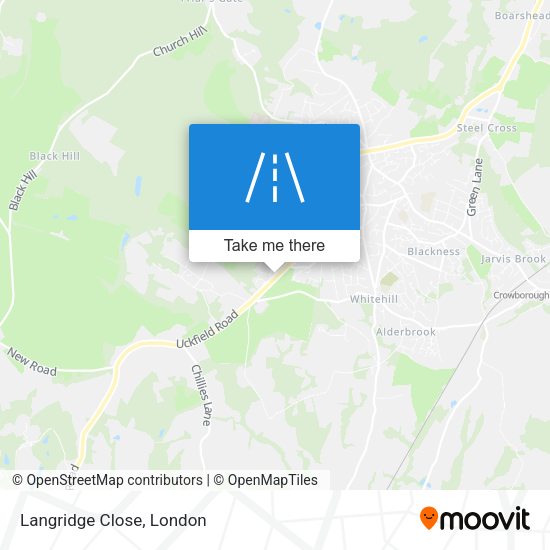 Langridge Close map