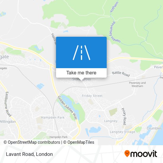 Lavant Road map