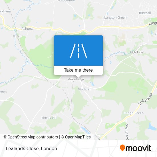Lealands Close map