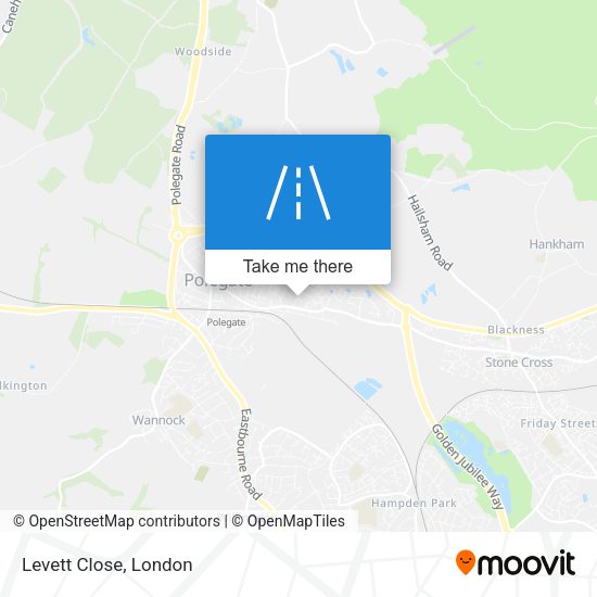 Levett Close map