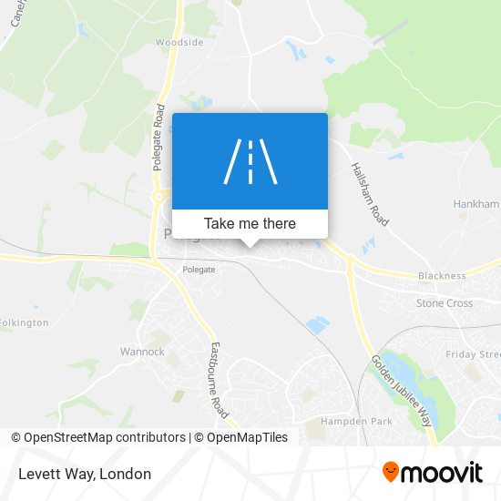 Levett Way map