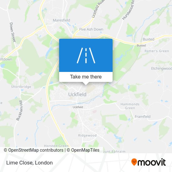 Lime Close map