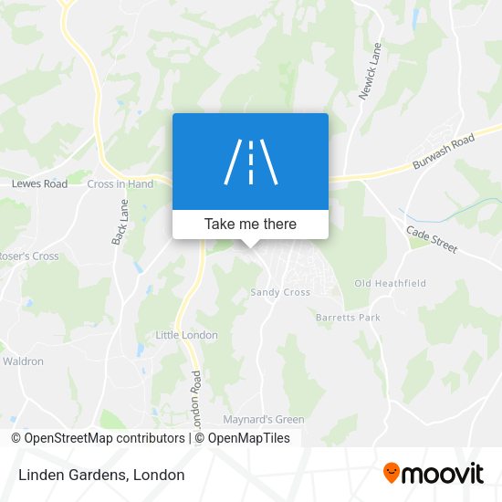 Linden Gardens map