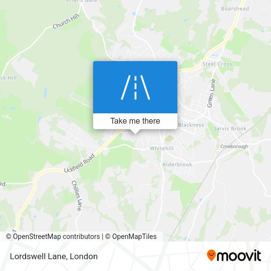 Lordswell Lane map