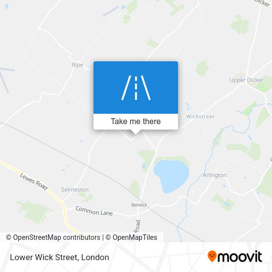 Lower Wick Street map