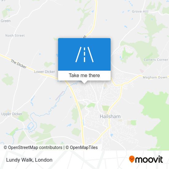 Lundy Walk map