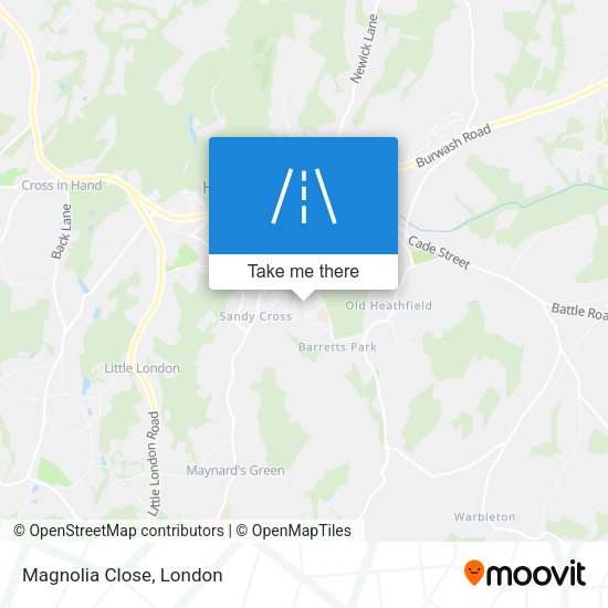 Magnolia Close map