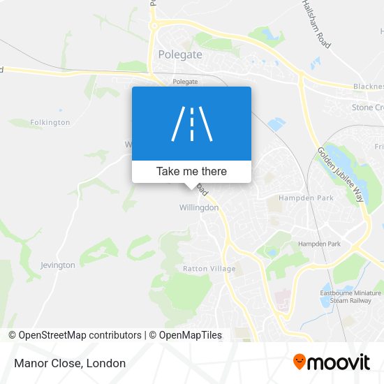 Manor Close map