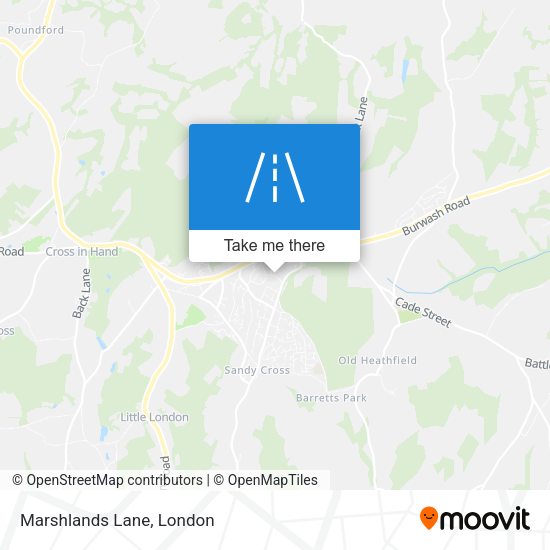 Marshlands Lane map