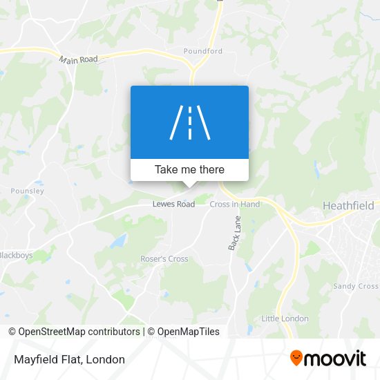 Mayfield Flat map