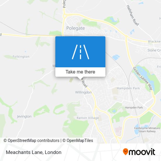 Meachants Lane map