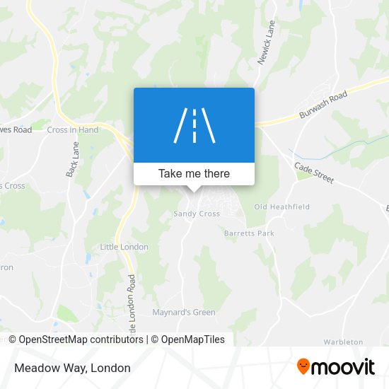 Meadow Way map