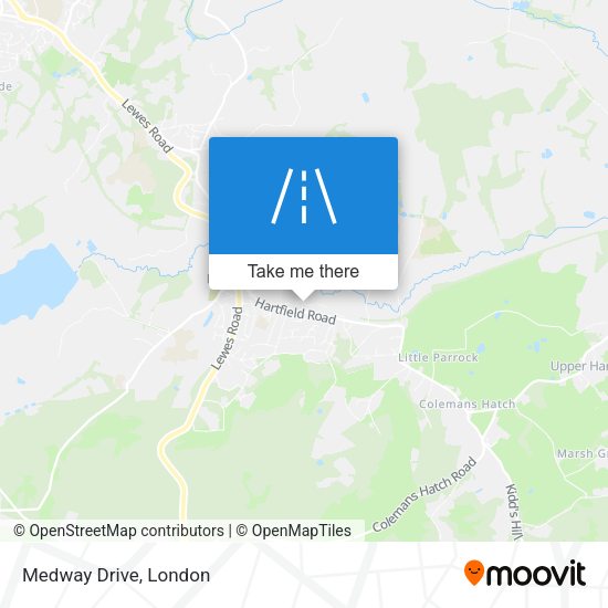 Medway Drive map