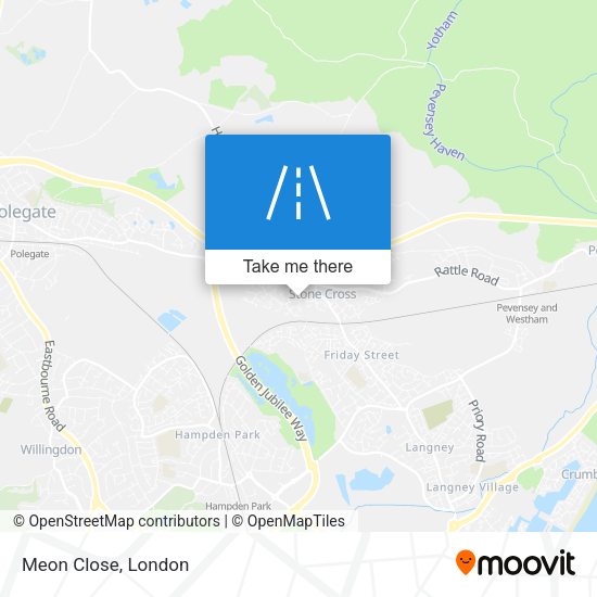 Meon Close map