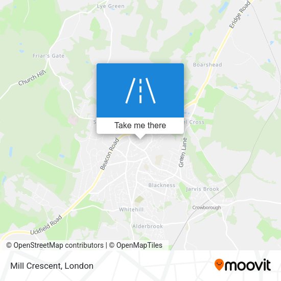 Mill Crescent map