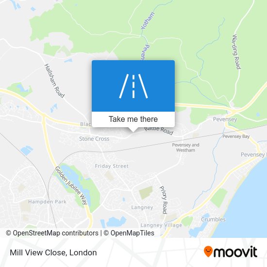 Mill View Close map